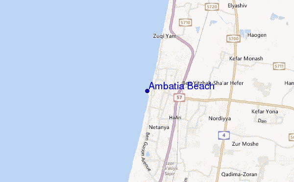 locatiekaart van Ambatia Beach