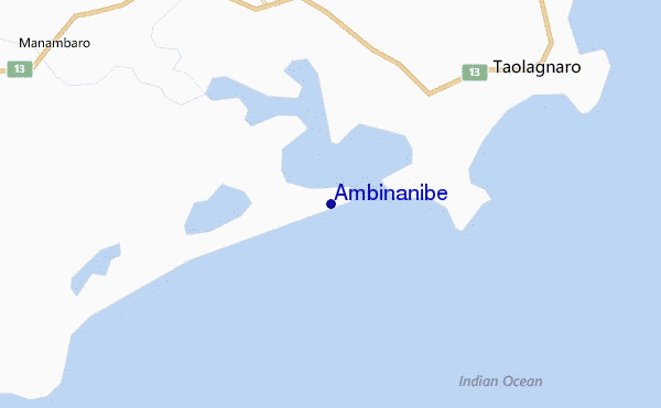 locatiekaart van Ambinanibe