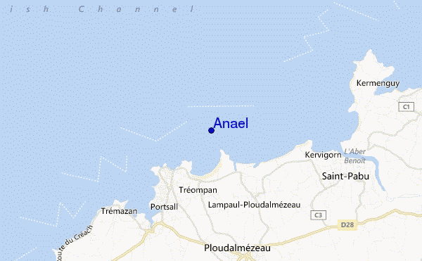 locatiekaart van Anael