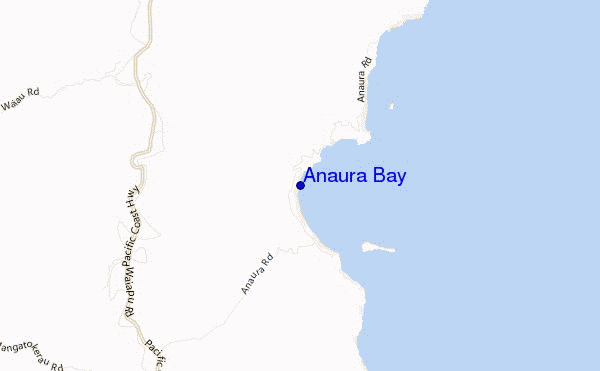 locatiekaart van Anaura Bay