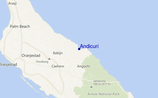 locatiekaart van Andicuri