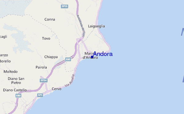 locatiekaart van Andora