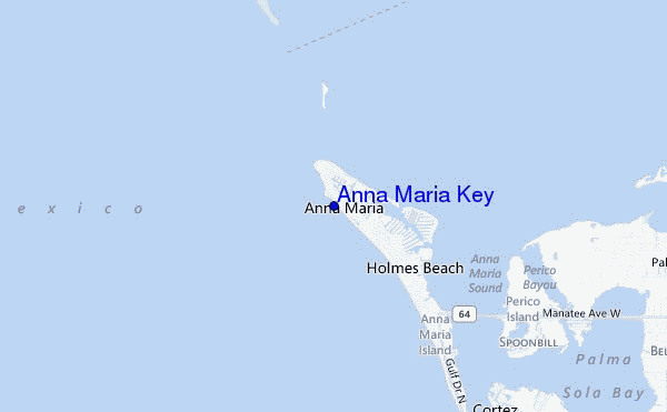 locatiekaart van Anna Maria Key