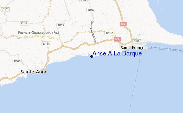 locatiekaart van Anse A La Barque