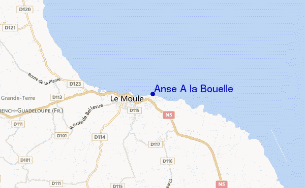 locatiekaart van Anse A la Bouelle