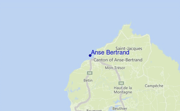 locatiekaart van Anse Bertrand