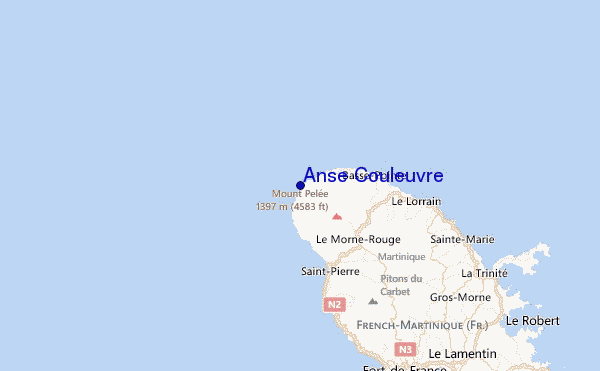 Anse Couleuvre Location Map
