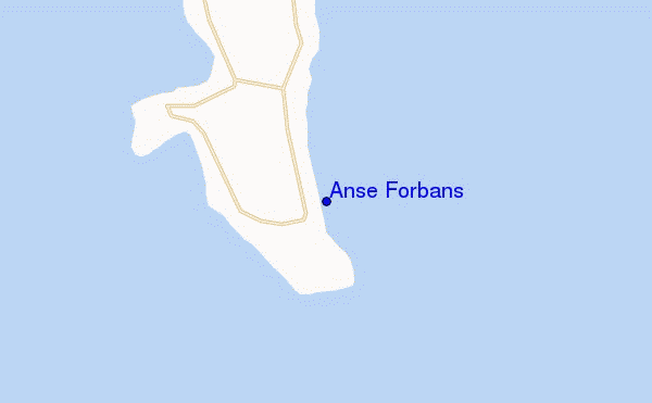 locatiekaart van Anse Forbans