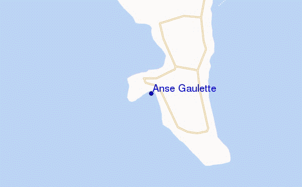 locatiekaart van Anse Gaulette