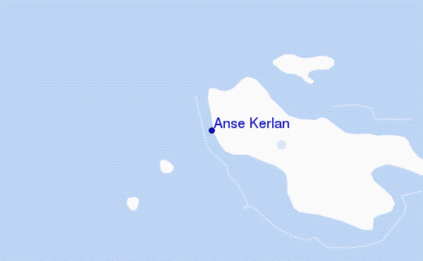 locatiekaart van Anse Kerlan