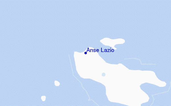 locatiekaart van Anse Lazio