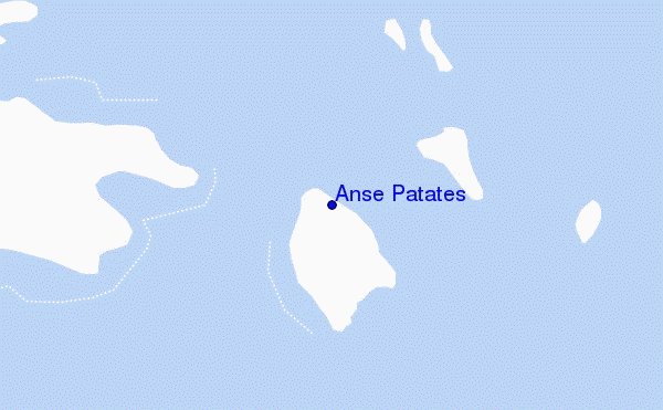 locatiekaart van Anse Patates