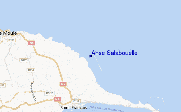 locatiekaart van Anse Salabouelle