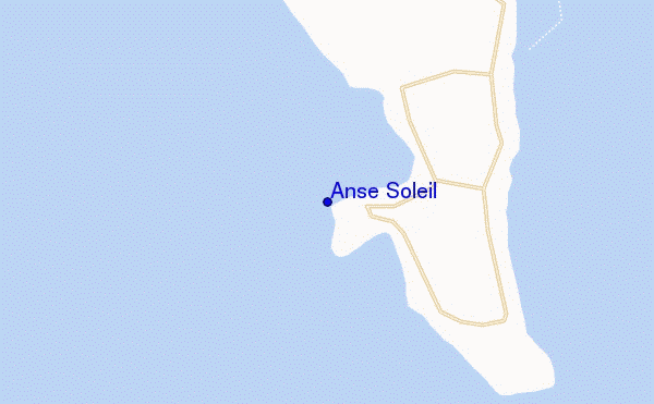 locatiekaart van Anse Soleil