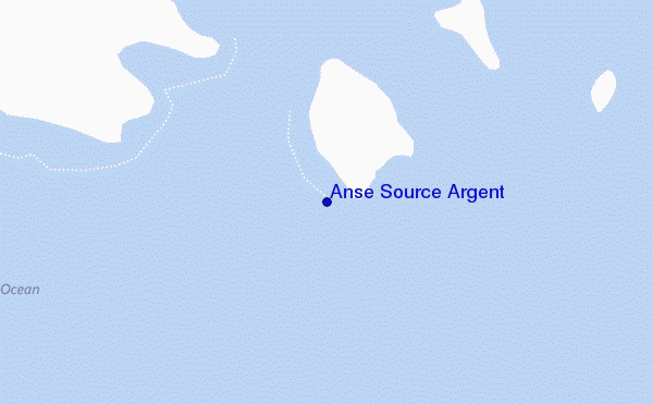 locatiekaart van Anse Source Argent