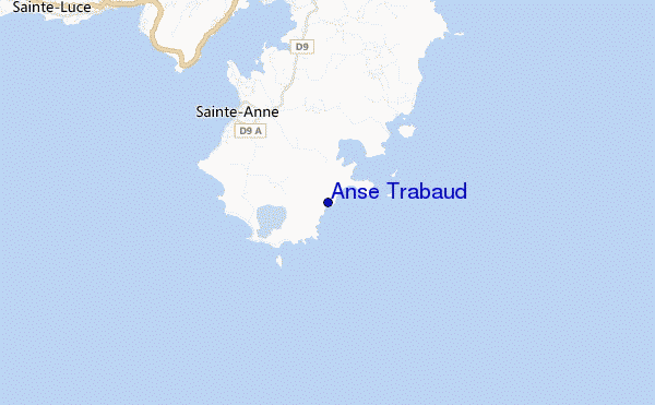 locatiekaart van Anse Trabaud