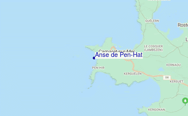 locatiekaart van Anse de Pen-Hat