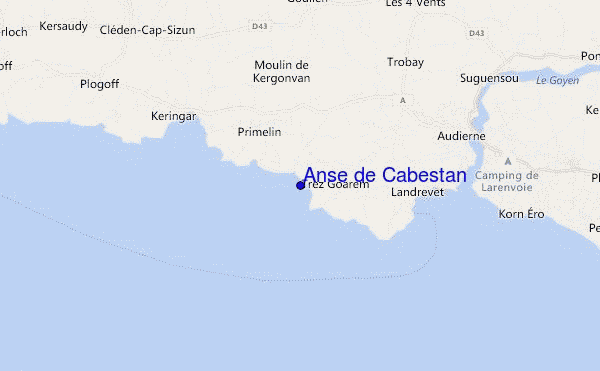 locatiekaart van Anse de Cabestan