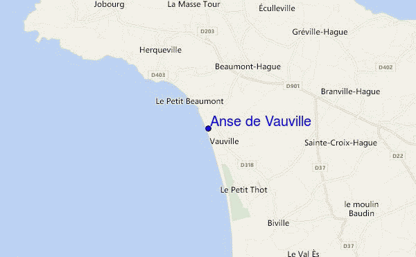 locatiekaart van Anse de Vauville