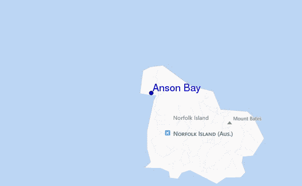 locatiekaart van Anson Bay