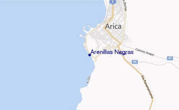 locatiekaart van Arenillas Negras