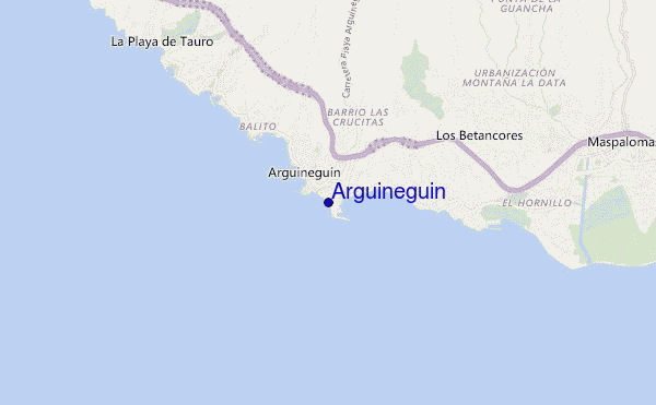 locatiekaart van Arguineguin