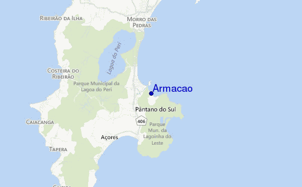 locatiekaart van Armacao