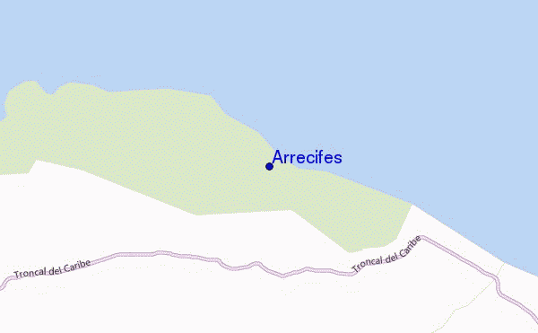locatiekaart van Arrecifes