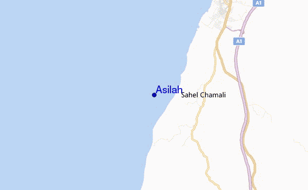 locatiekaart van Asilah