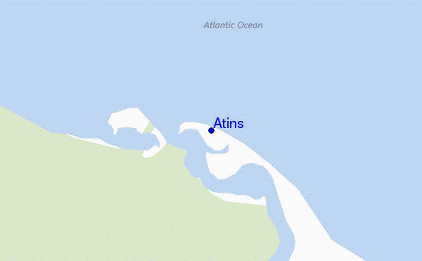 locatiekaart van Atins