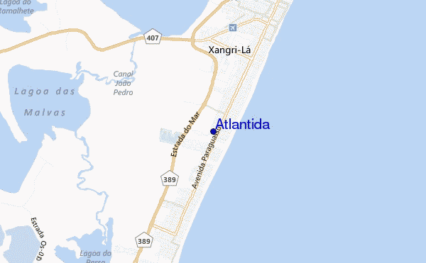 locatiekaart van Atlantida