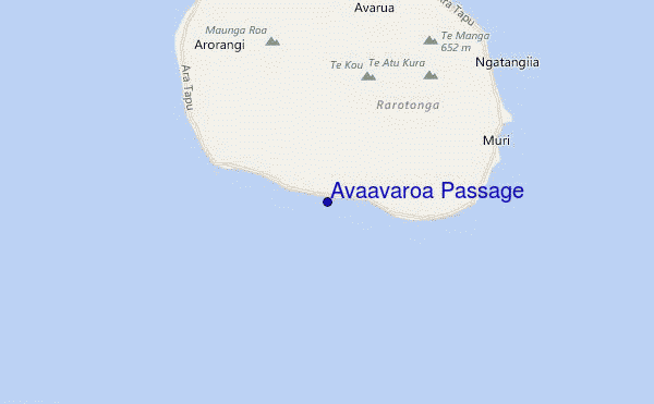 locatiekaart van Avaavaroa Passage