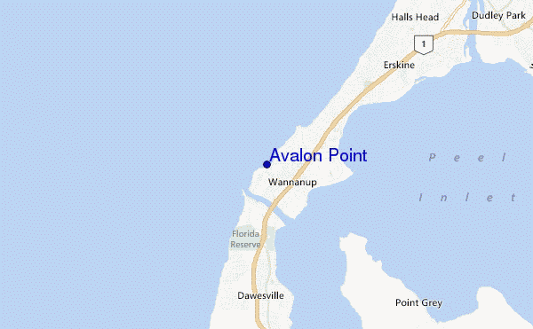 locatiekaart van Avalon Point