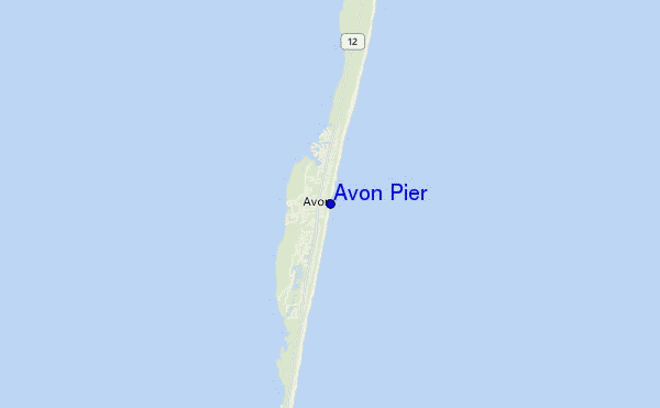 locatiekaart van Avon Pier