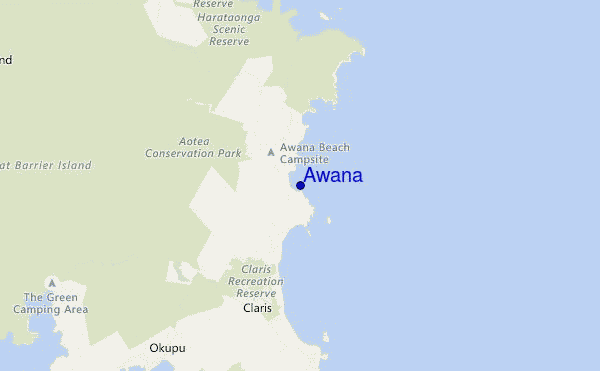 locatiekaart van Awana