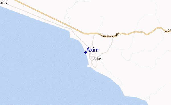 locatiekaart van Axim