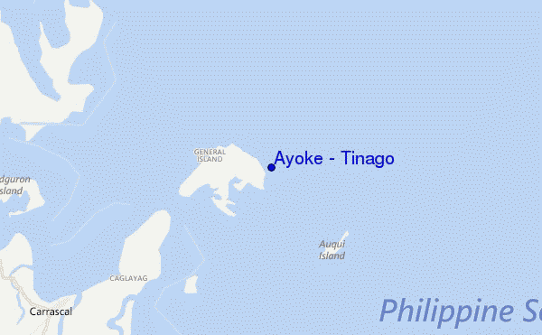 locatiekaart van Ayoke - Tinago