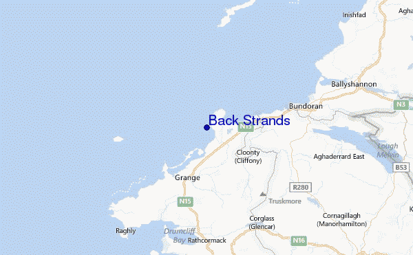 Back Strands Location Map