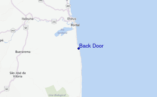 Back Door Location Map