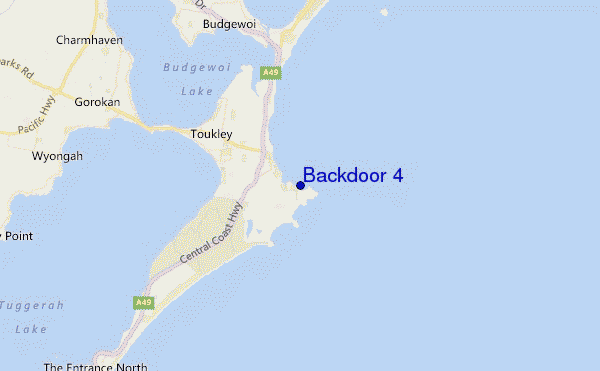 locatiekaart van Backdoor 4