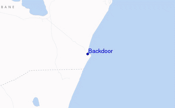 locatiekaart van Backdoor