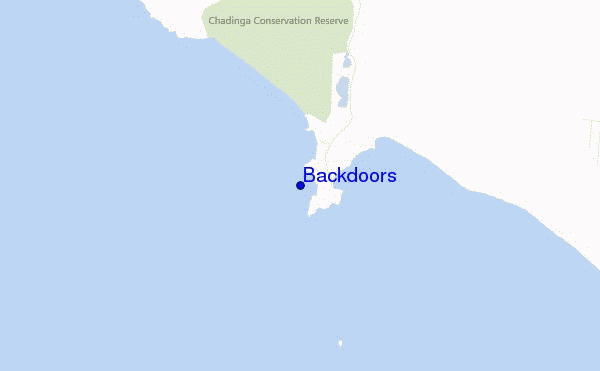 locatiekaart van Backdoors