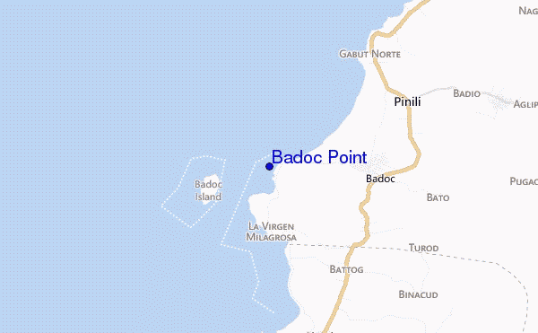 locatiekaart van Badoc Point