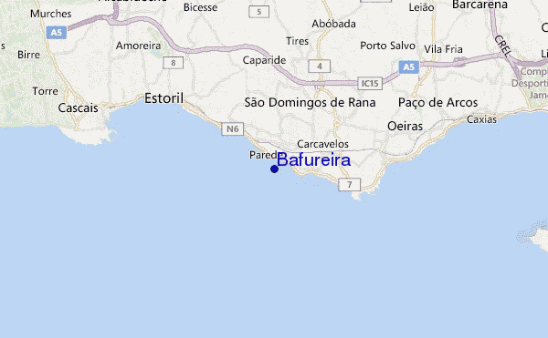 locatiekaart van Bafureira