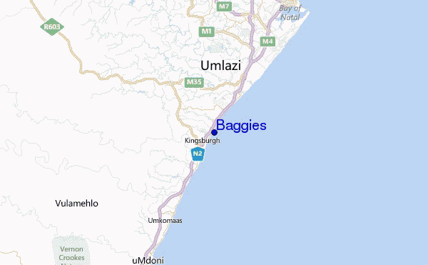 Baggies Location Map