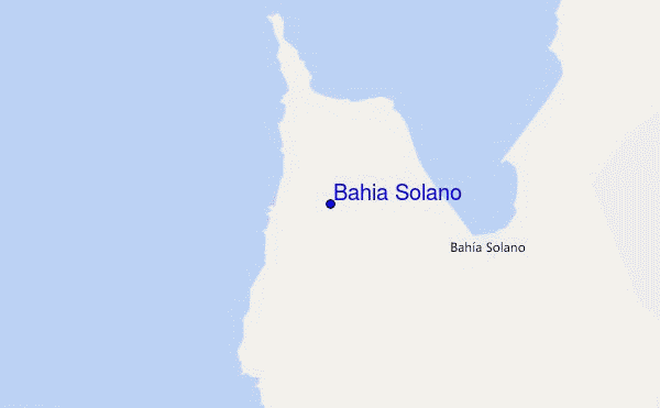 locatiekaart van Bahia Solano