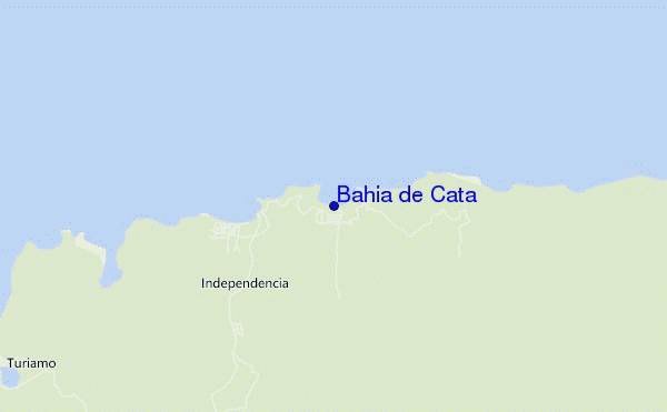 locatiekaart van Bahia de Cata