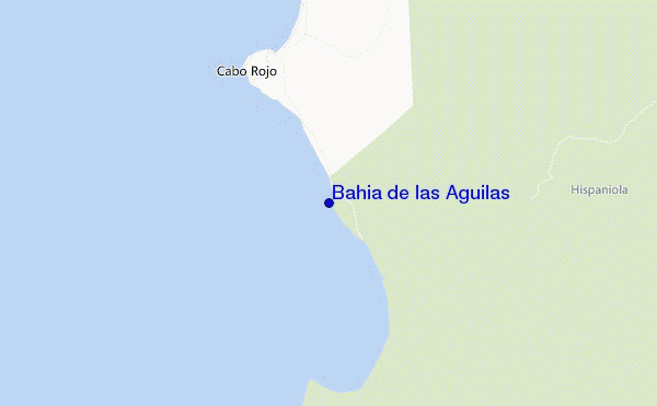 locatiekaart van Bahia de las Aguilas