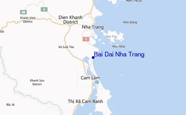 Bai Dai Nha Trang Location Map