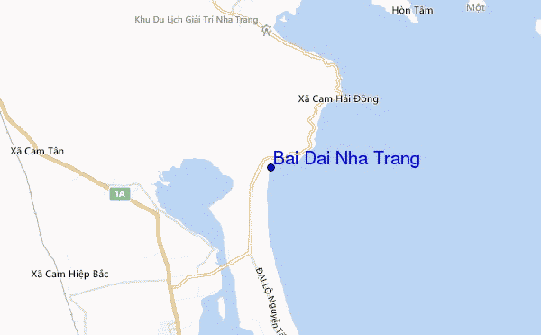 locatiekaart van Bai Dai Nha Trang